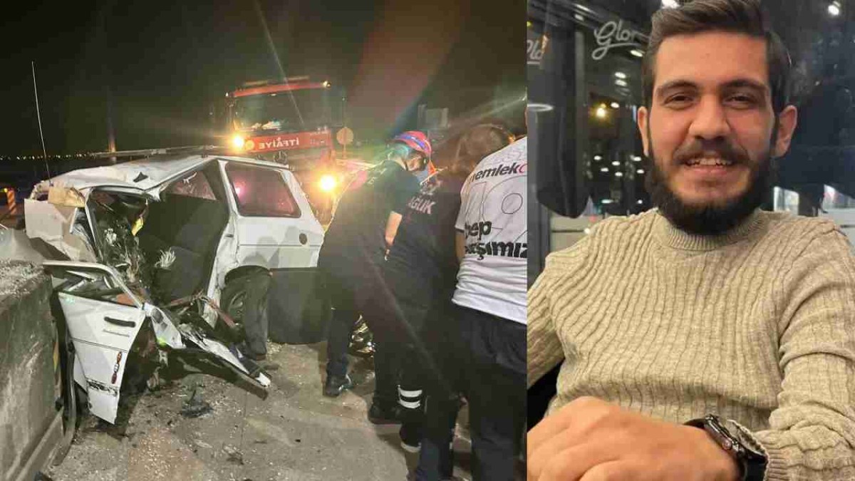 Otomobil beton bariyerlere çarptı: 1 ölü