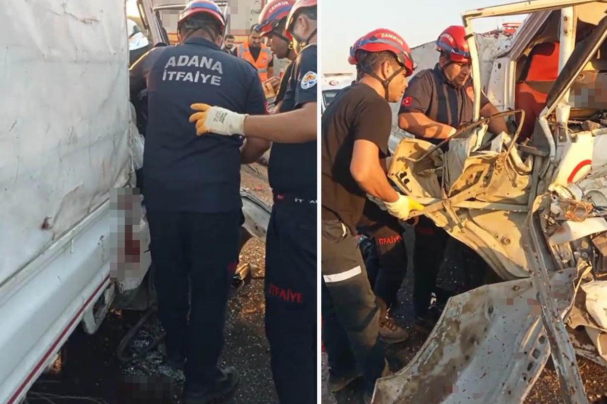 Kamyonet tıra arkadan çarptı: 2 ölü
